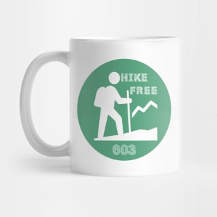 Hike Free 603 - New Hampshire Live Free or Die Mug